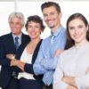 Gruppe von Mitarbeitern mit hoher Motivation